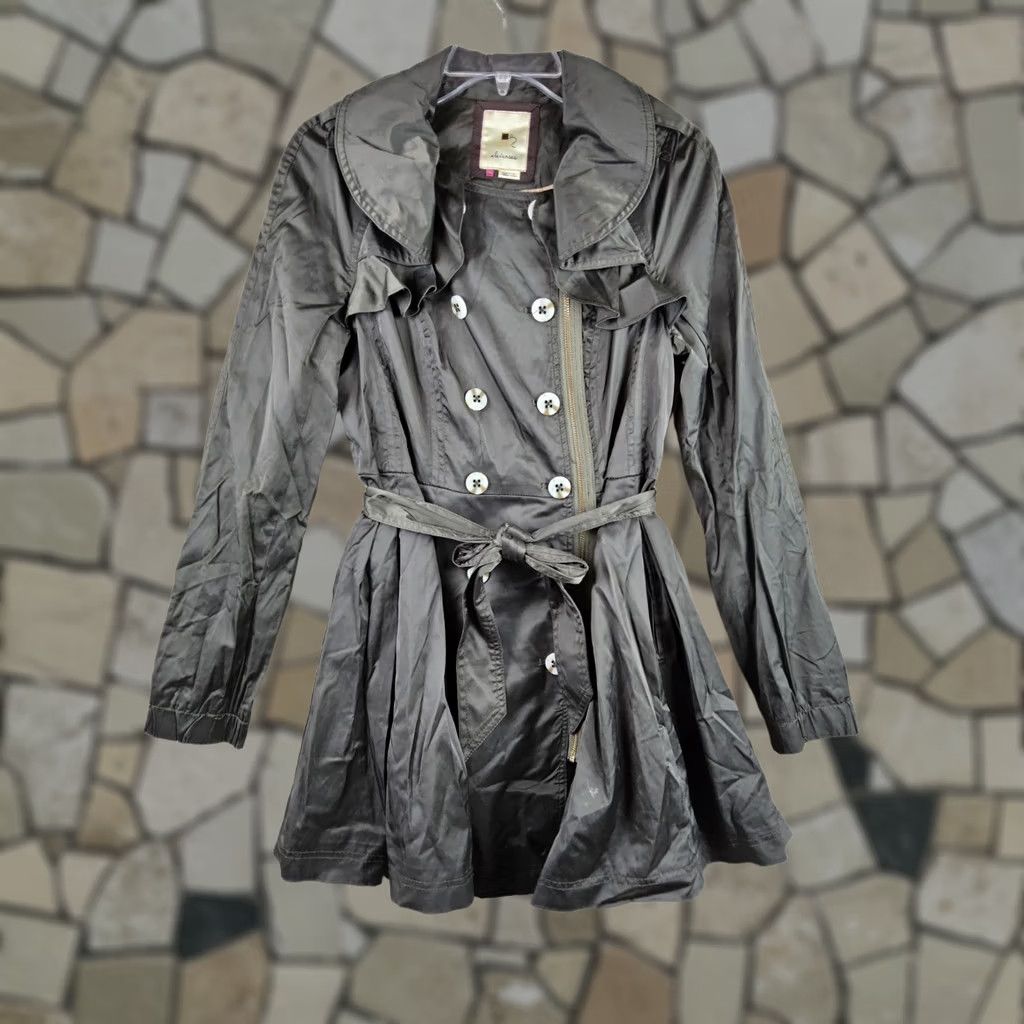 Anthropologie Anthropologie Jacket Women Size 4 Belted Brown Nylon Blend Lined Vintage? Size S / US 4 / IT 40 - 1 Thumbnail