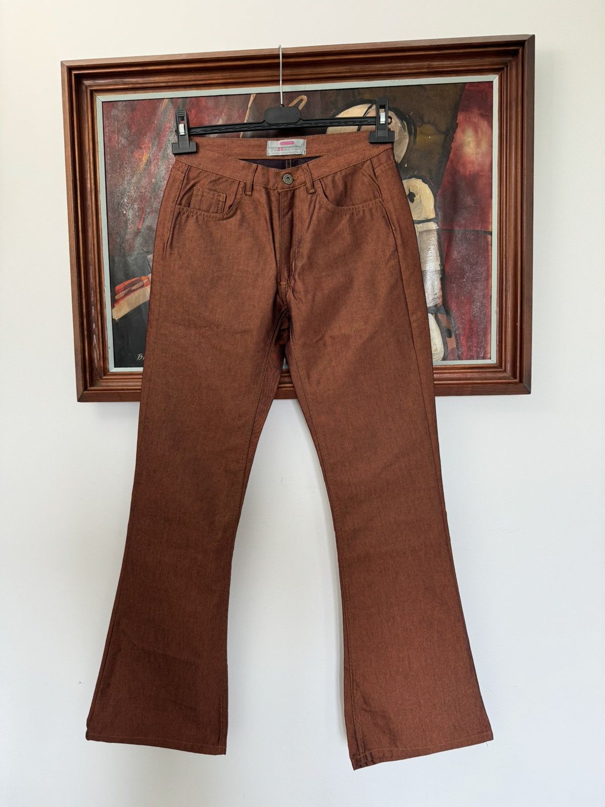 Vintage Rare Y2K Comycom Cyber Flaired Rave Hippie Pants Vintage Size US 29 - 1 Thumbnail