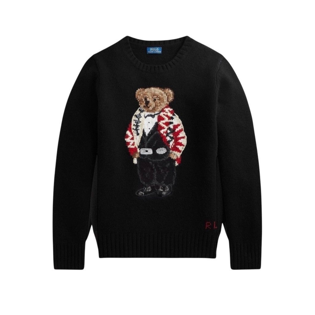 Polo Ralph Lauren Women's Polo by Ralph Lauren Black Sweater Tuxedo Polo Bear Size S / US 4 / IT 40 - 1 Thumbnail