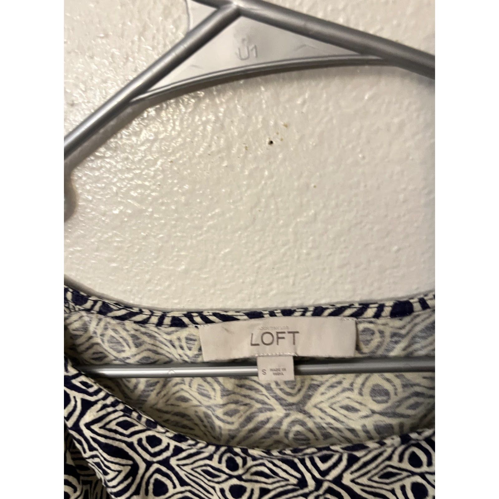 Loft LOFT Dress Sleeveless Summer Elastic Waist Black White Small Multicolor Geometric Button Knee Length Womens sheath casual dress прост Size S / US 4 / IT 40 - 2 Thumbnail