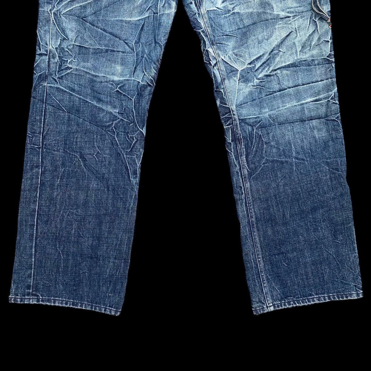 JNCO × Vintage Super Baggy Akademiks Long Denim Acid Wash Carpenter Jeans Size US 36 / EU 52 - 4 Thumbnail
