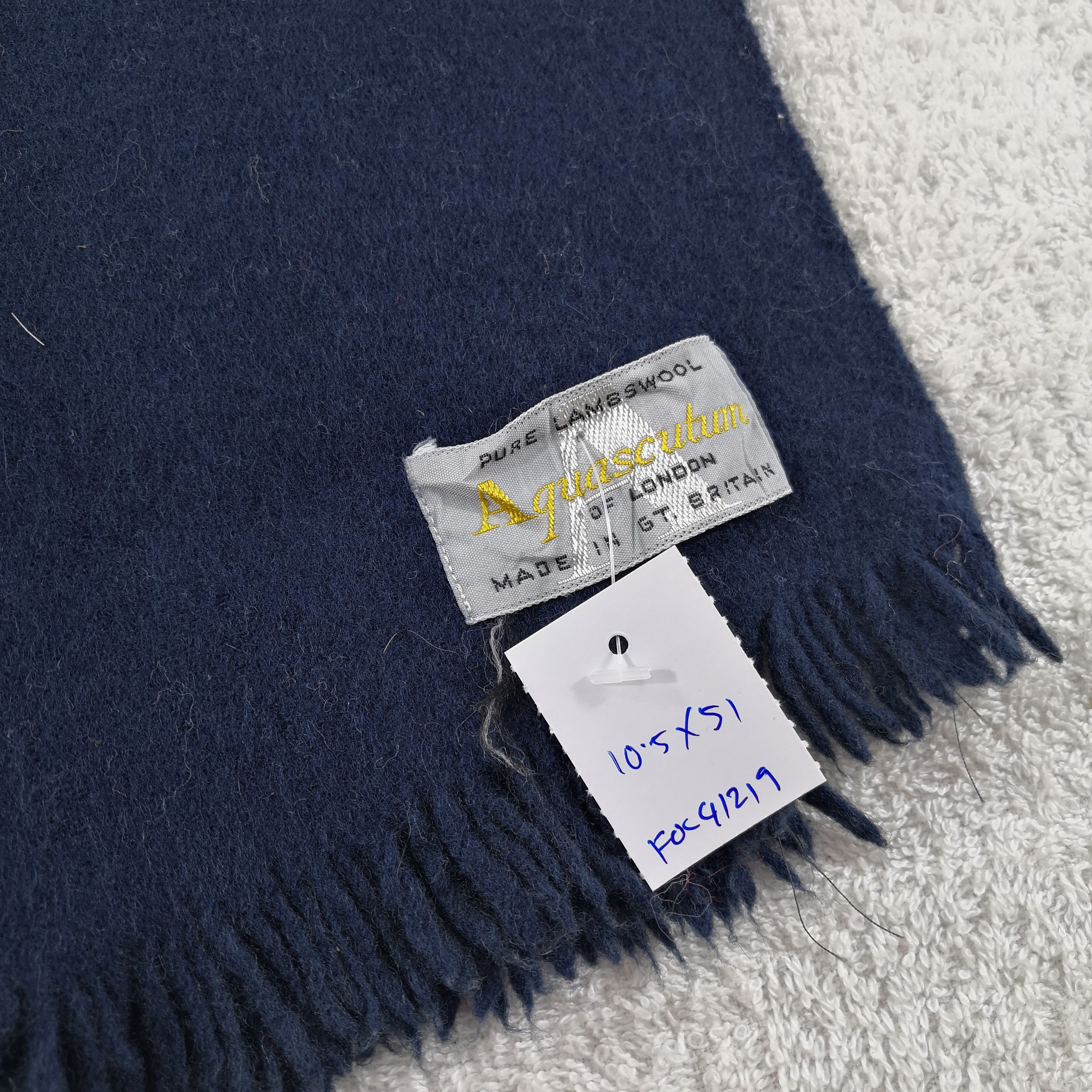 Aquascutum Vintage Aquascutum Scarf Muffler Wool Cashmere Scarves Size ONE SIZE - 4 Thumbnail