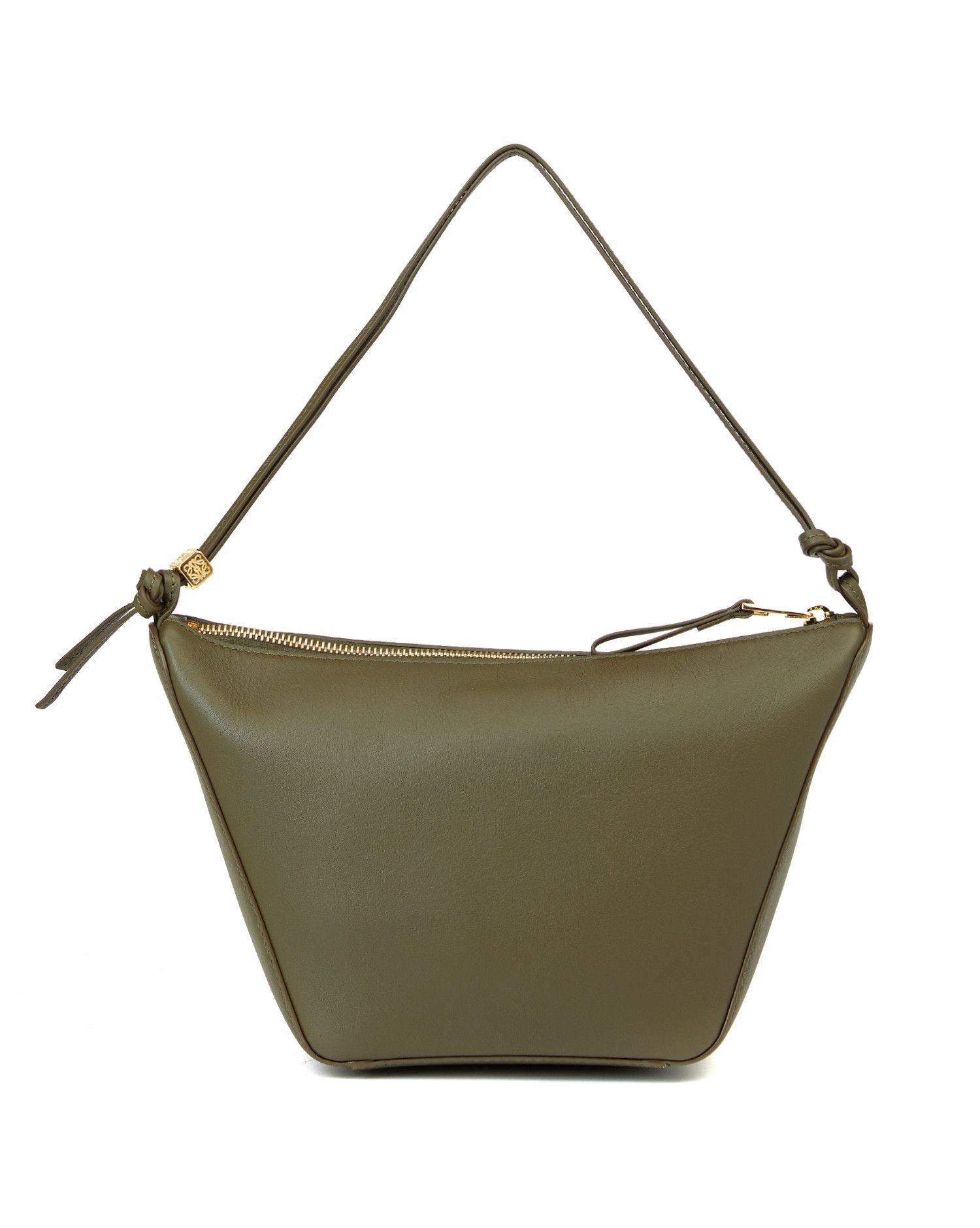 Loewe LOEWE Mini Hammock khaki green leather hobo shoulder bag Size ONE SIZE - 2 Thumbnail