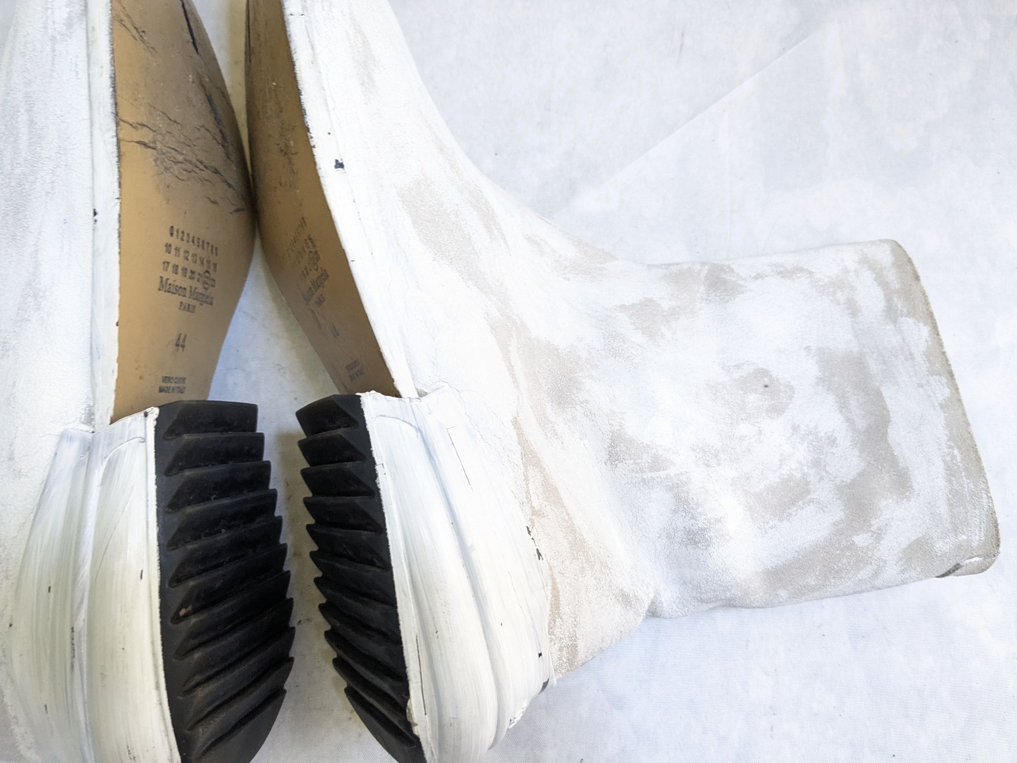 Maison Margiela Maison Margiela Tabi Boots White 11 44 Paint Leather Size US 11 / EU 44 - 11 Thumbnail