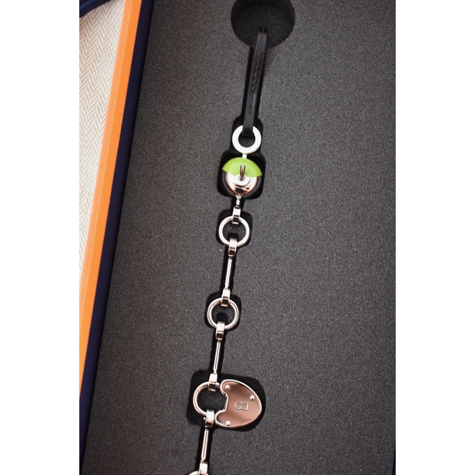 Hermes Hermes Bijou De Sac Charm Green Apple Silver Birkin Kelly Size ONE SIZE - 17 Thumbnail