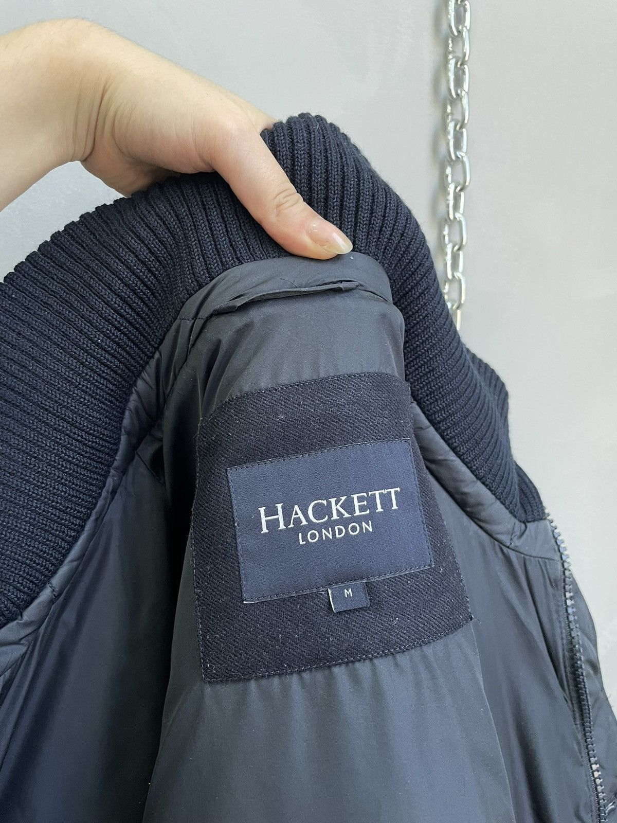 Hackett Hackett quilted wool jacket navy blue classic puffer y2k Size US M / EU 48-50 / 2 - 15 Thumbnail
