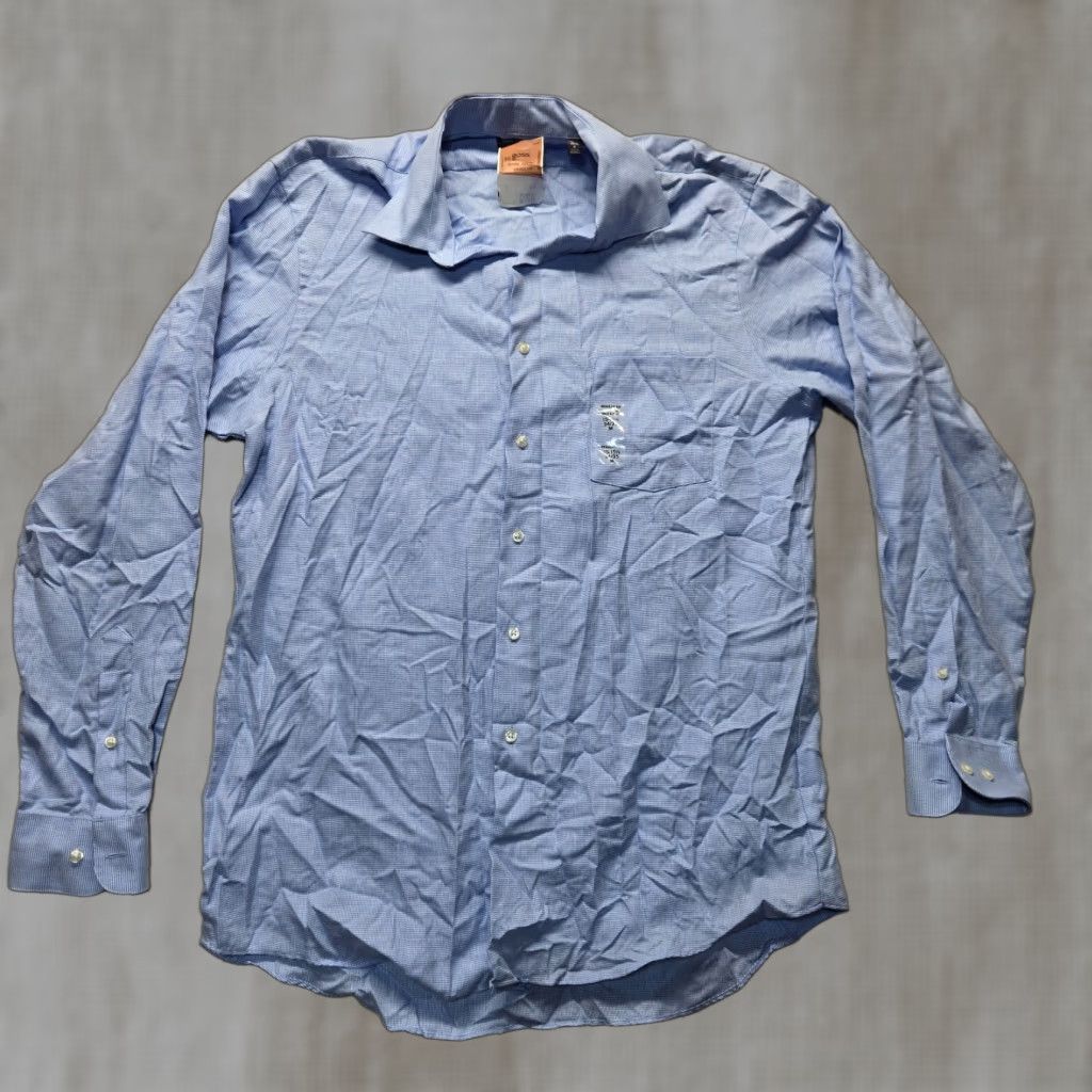 Van Heusen Van Heusen Shirt Men Blue Striped Long Sleeve Button-Up M Medium Size US M / EU 48-50 / 2 - 1 Thumbnail