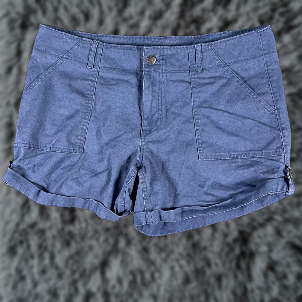 Vintage Magellan Outdoors Shorts Womens 14 Blue Casual Cotton Blend Utility Pockets Summer Social Outdoor Activewear Adults Womens Size 36" / US 14 / IT 50 - 1 Thumbnail