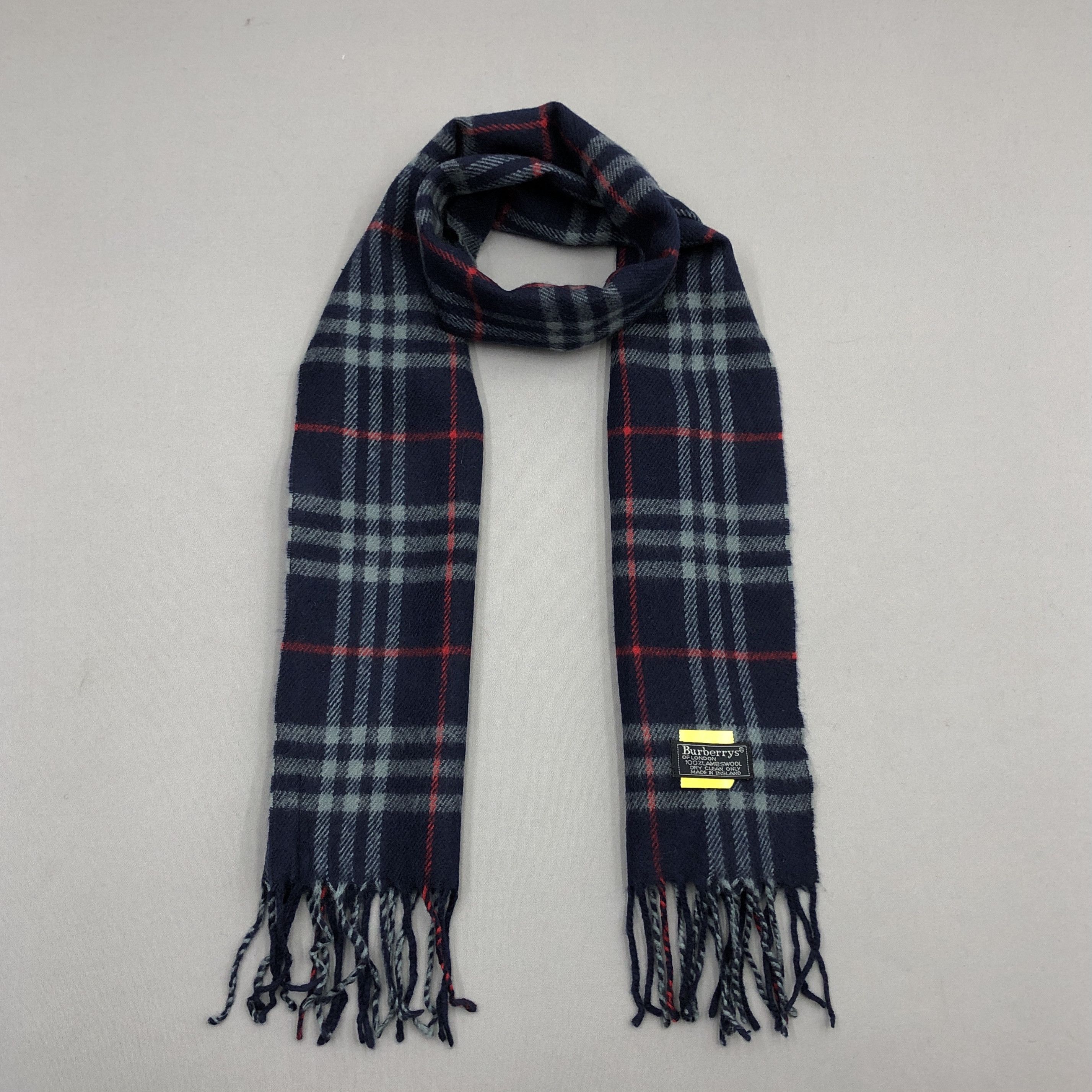 Burberry Vintage Burberry Scarf Muffler Wool Nova Check Neck Scarves Size ONE SIZE - 1 Thumbnail