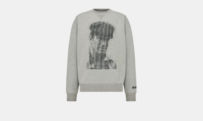 image of Dior O1Bcso1Str0324 Sweatshirt In Grey, Men's (Size Medium)
