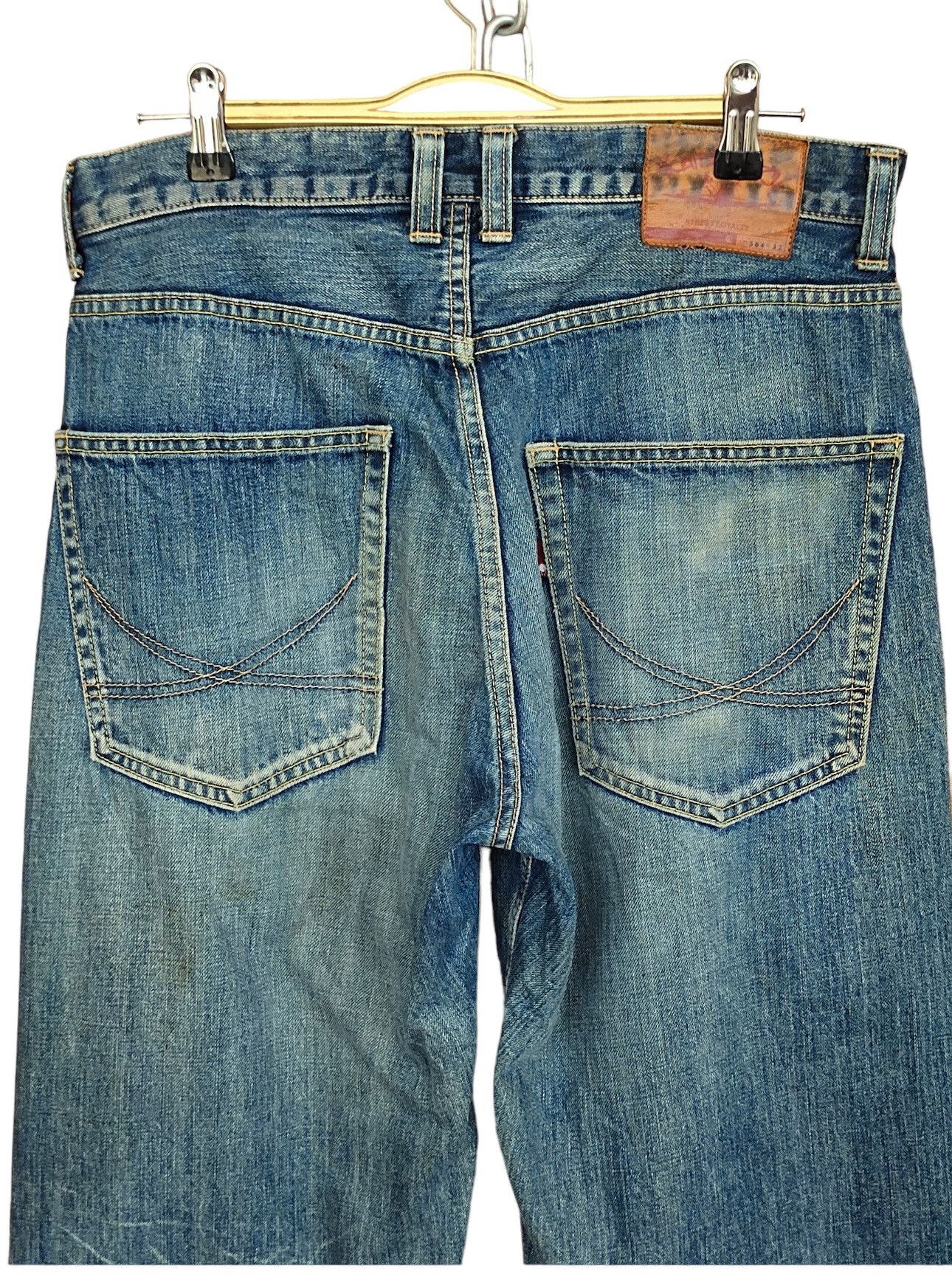 Japanese Brand KAMAKAZY Clawmark Distress Loose Denim Jeans