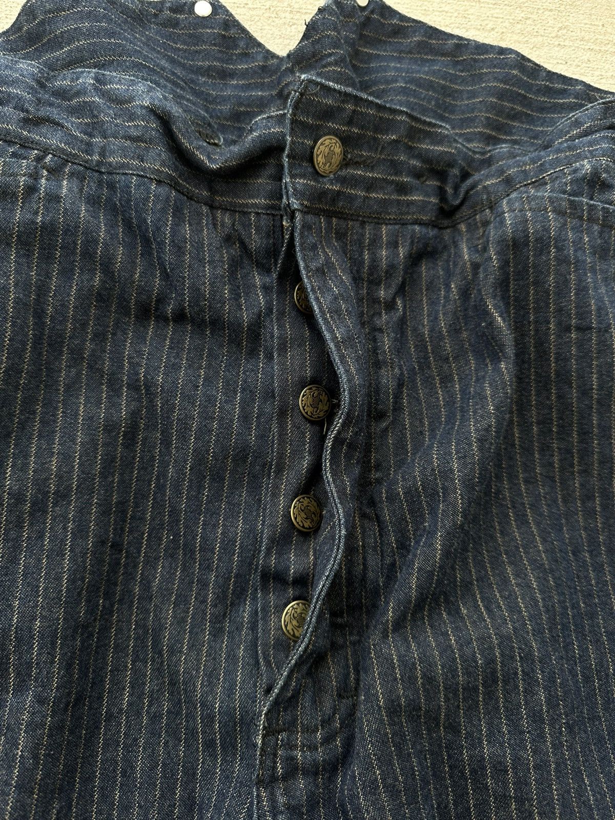 Vintage American Vintage Railway Pinstripe Pants Size US 36 / EU 52 - 4 Thumbnail