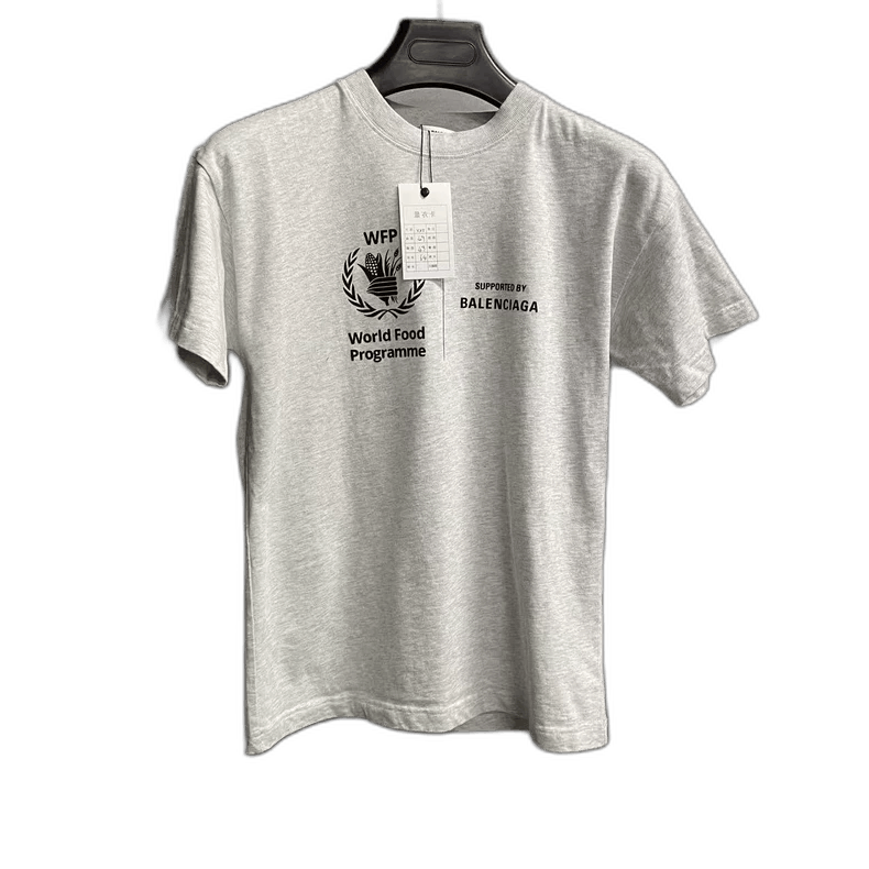 Balenciaga Balenciaga Gray WFP Logo Short Sleeve T-Shirt Size US XXS / EU 40 - 1 Thumbnail