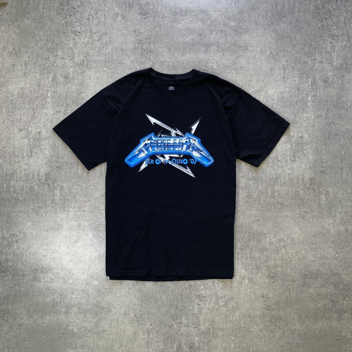 Metallica Metallica Sick of the Studio 2007 Vintage Tour Merch T-Shirt Size US XL / EU 56 / 4 - 2 Thumbnail