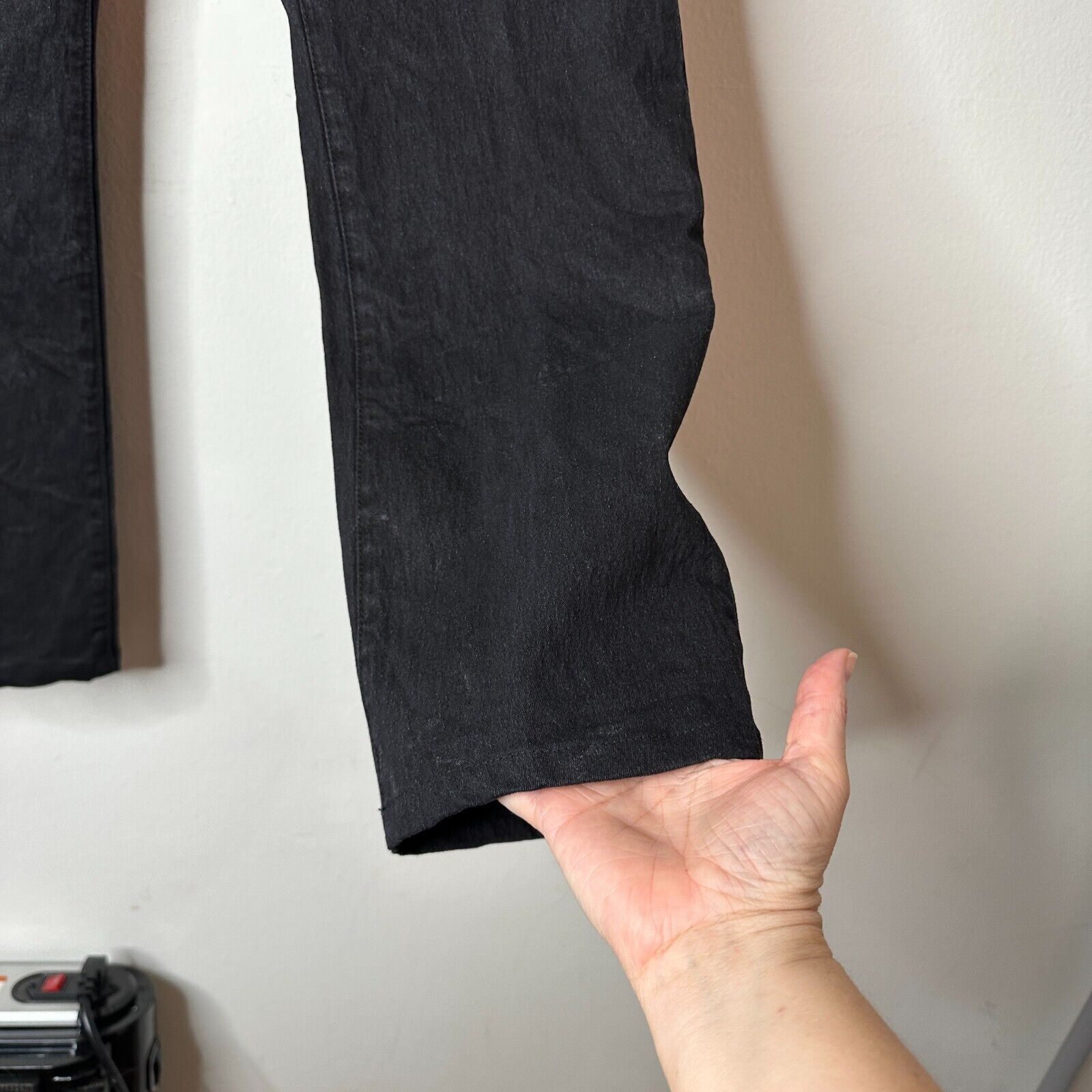 Other DG2 Diane Gilman Black Mid-Rise Denim Jeans Straight Leg 10 Size 32" / US 10 / IT 46 - 5 Thumbnail