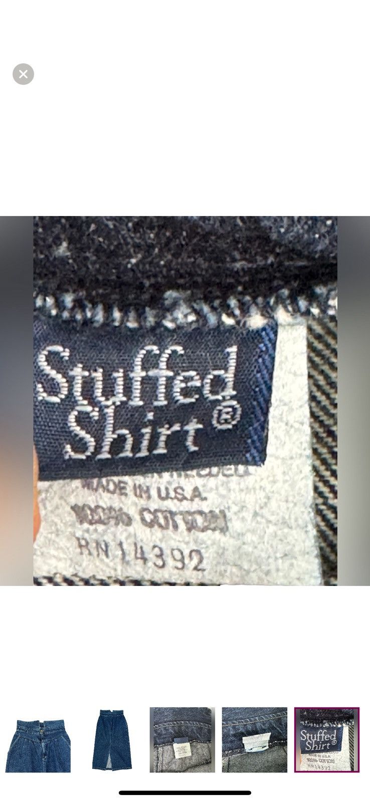Other Stuffed Shirt Vintage Denim Maxi Skirt Size 11/12 Size 34" / US 12 / IT 48 - 7 Thumbnail
