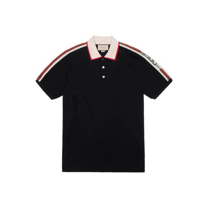 Gucci Gucci GUCCI Striped Logo Short Sleeve Polo Shirt -2506 Size US XS / EU 42 / 0 - 1 Thumbnail
