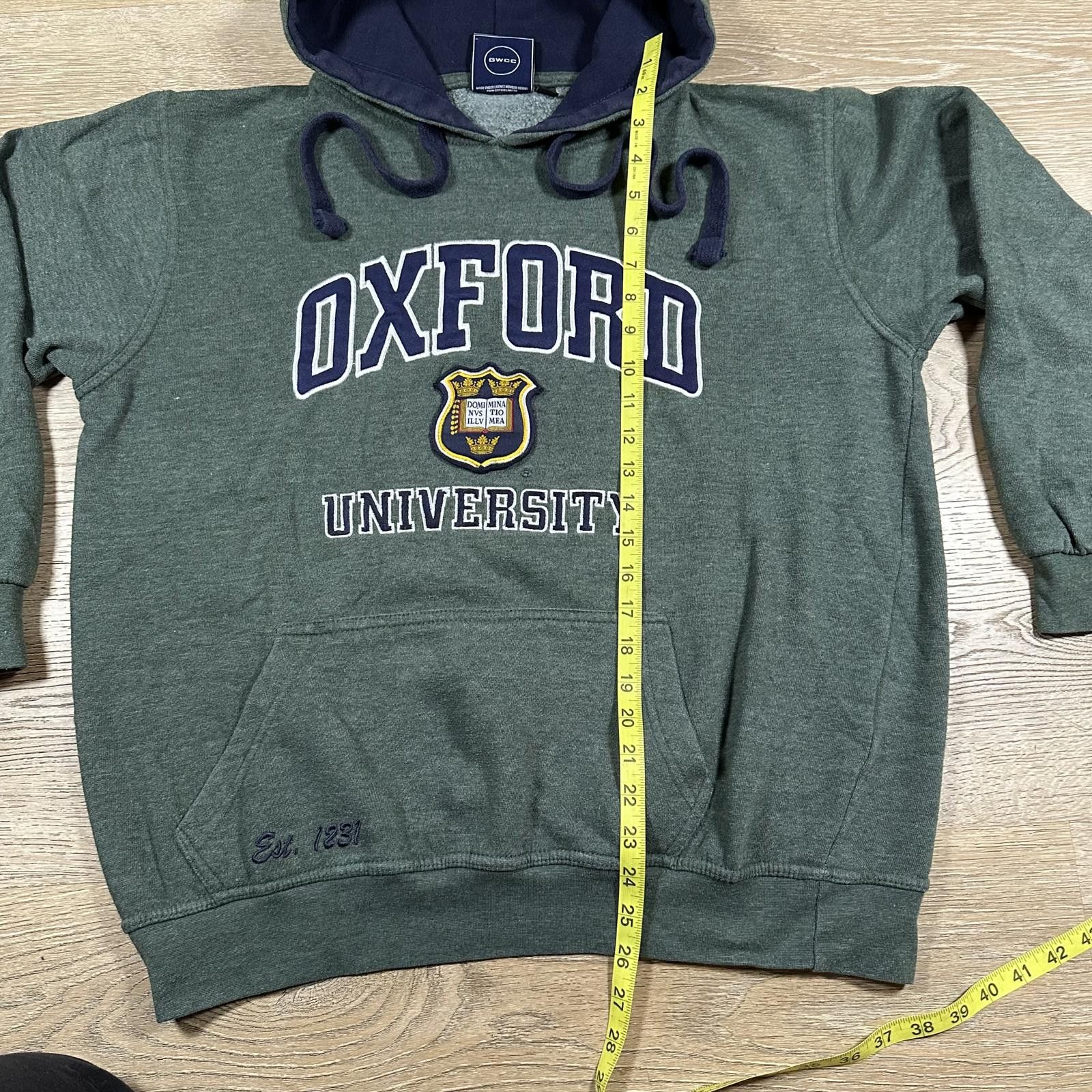 Other Oxford University Mens Hoodie Size L Green University Logo Size US L / EU 52-54 / 3 - 11 Thumbnail