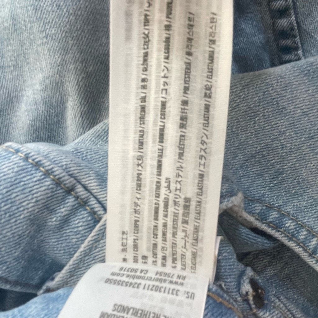 Hollister Hollister Straight Leg Epic Flex Light Wash Jeans 31 x 31 Size US 31 - 6 Thumbnail