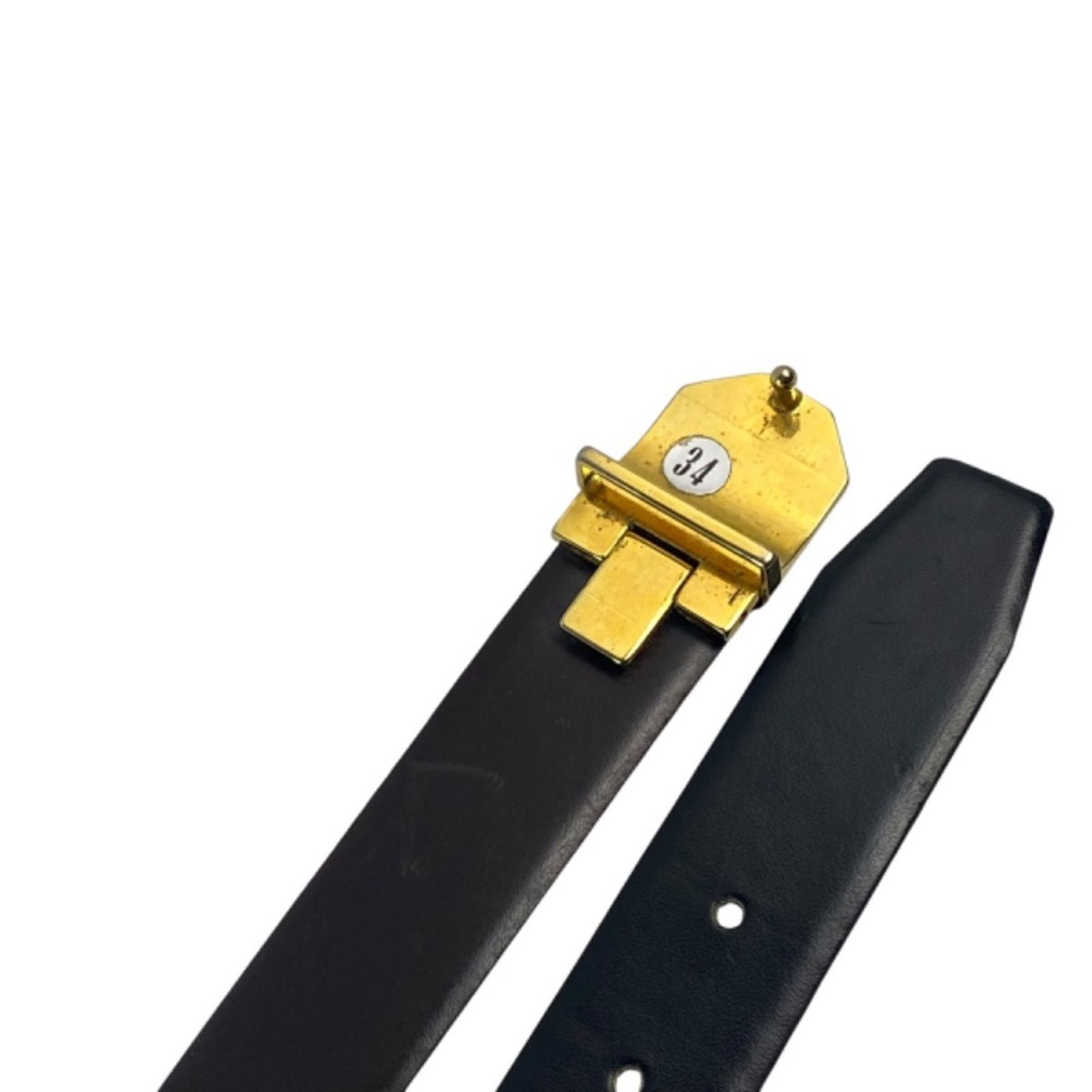 Dior Christian Dior Vtg Reversible Belt Gold Silver Buckle Sz 34 Size 34 - 5 Thumbnail