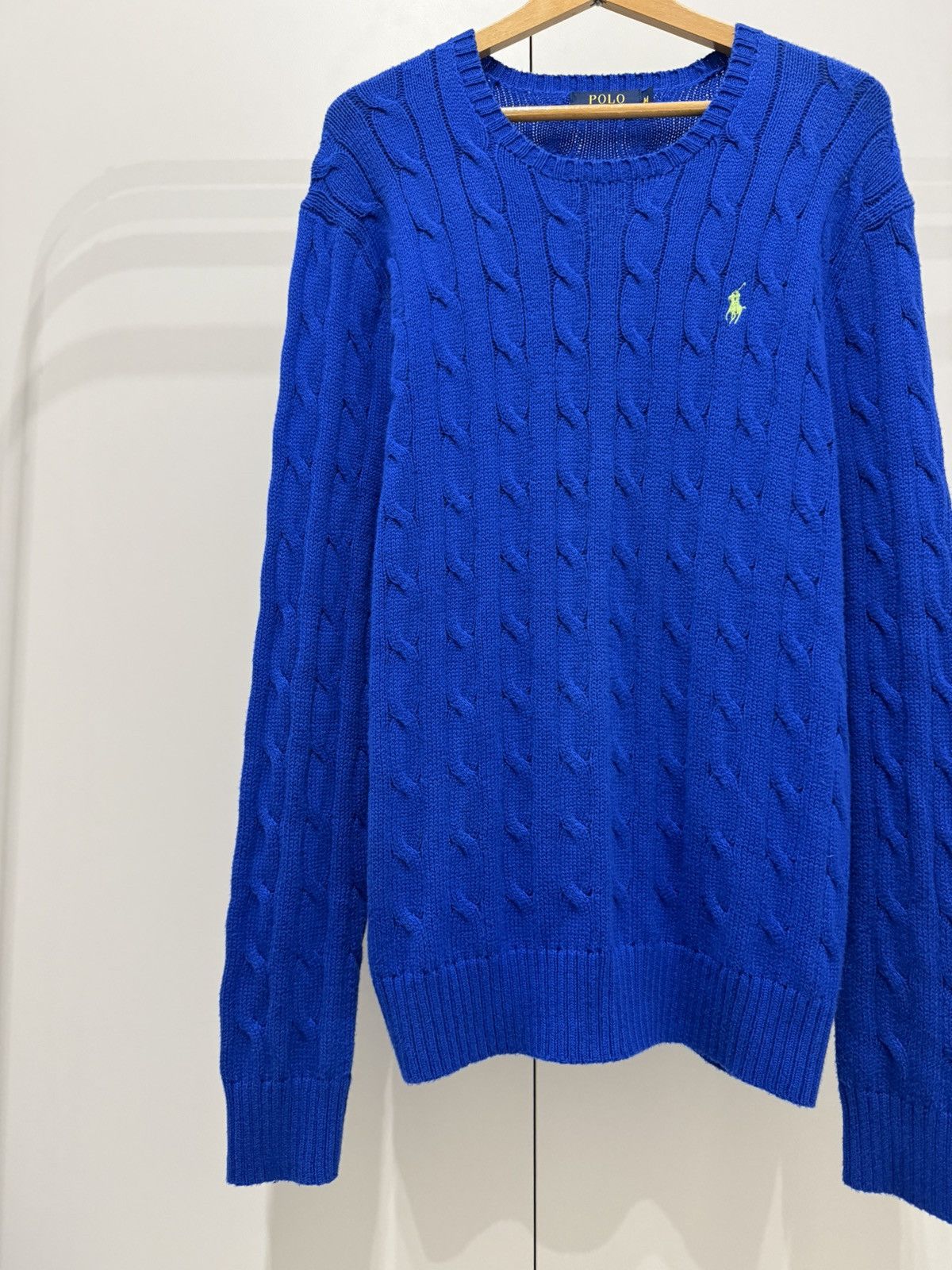 Polo Ralph Lauren Vintage Polo Ralph Lauren Cotton Knitted Blue Sweater RRL Size US M / EU 48-50 / 2 - 2 Thumbnail