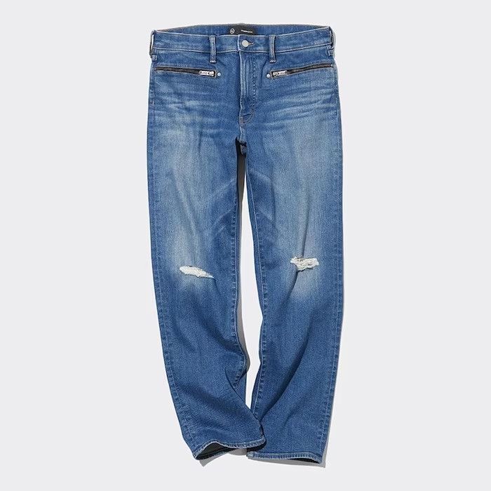 Japanese Brand × Jun Takahashi × Undercover Undercover × GU Slim Damage Jeans Blue Size M Size US 32 / EU 48 - 3 Thumbnail