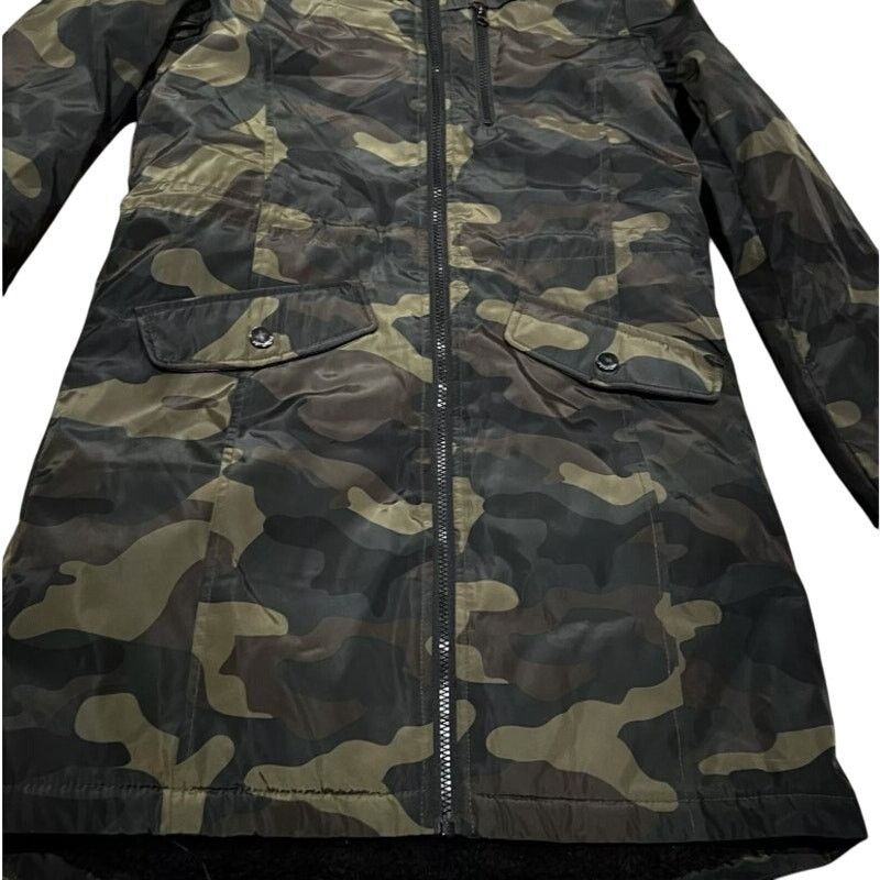 Lucky Brand Lucky Brand Womens Sherpa-line Camo Hooded Drawstring Jacket Size XXL / US 16-18 / IT 52-54 - 3 Thumbnail