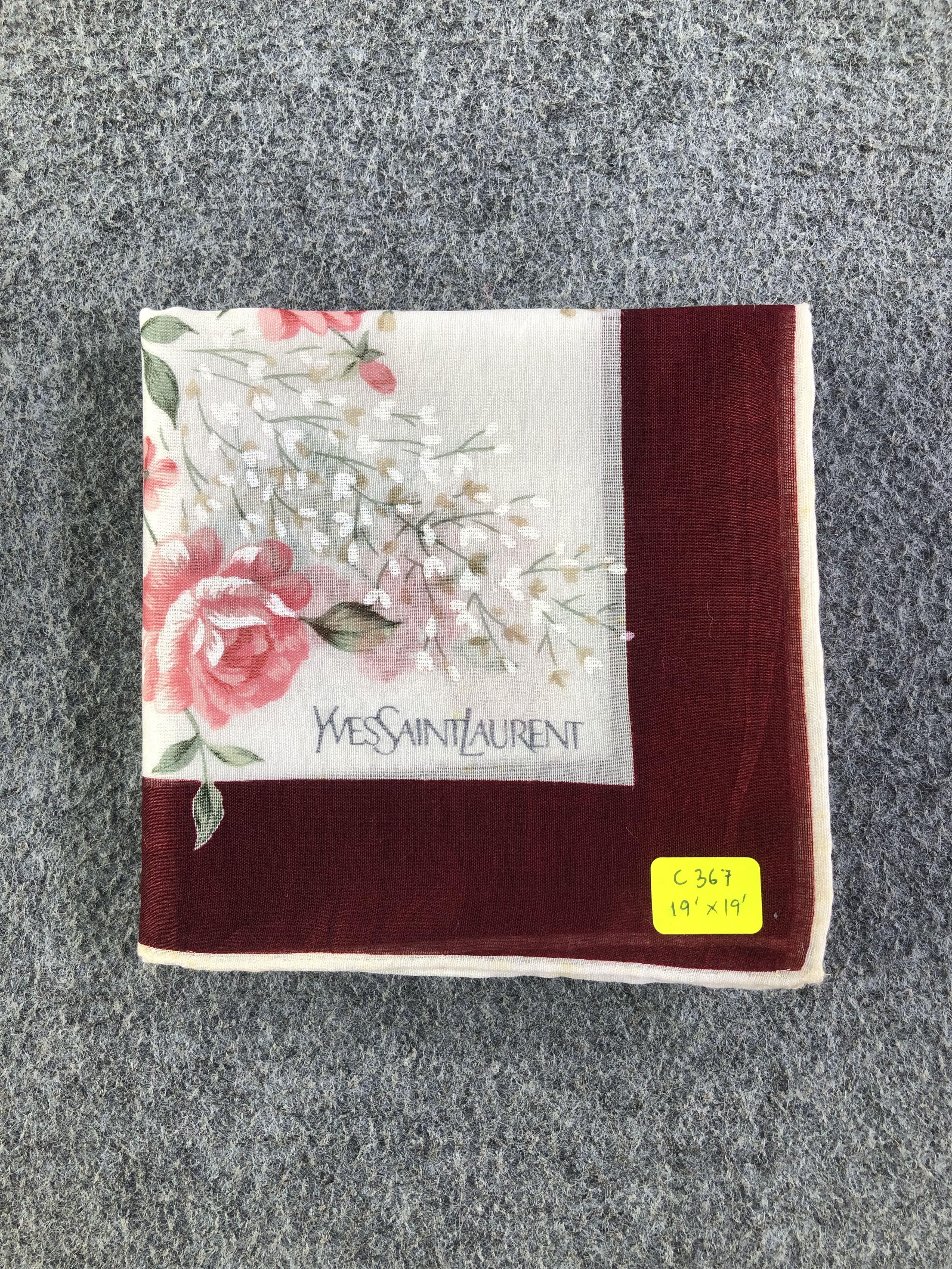 Yves Saint Laurent Yves Saint Laurent Handkerchief / Bandana / Neckerchief C367 Size ONE SIZE - 8 Thumbnail