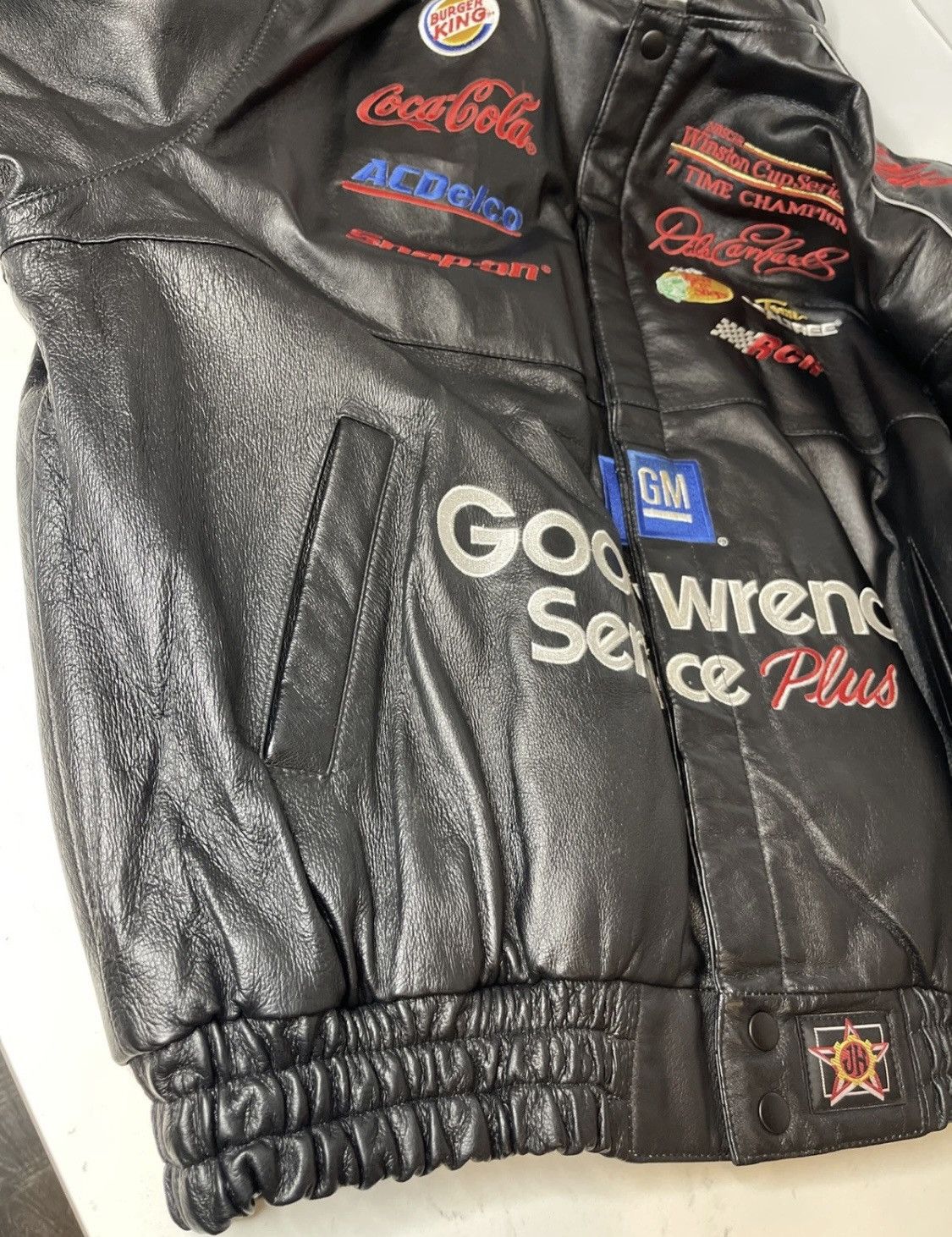 Chase Authentics Dale Earnhardt Chase Authentic Leather Jacket XL VGC Size US XL / EU 56 / 4 - 19 Thumbnail
