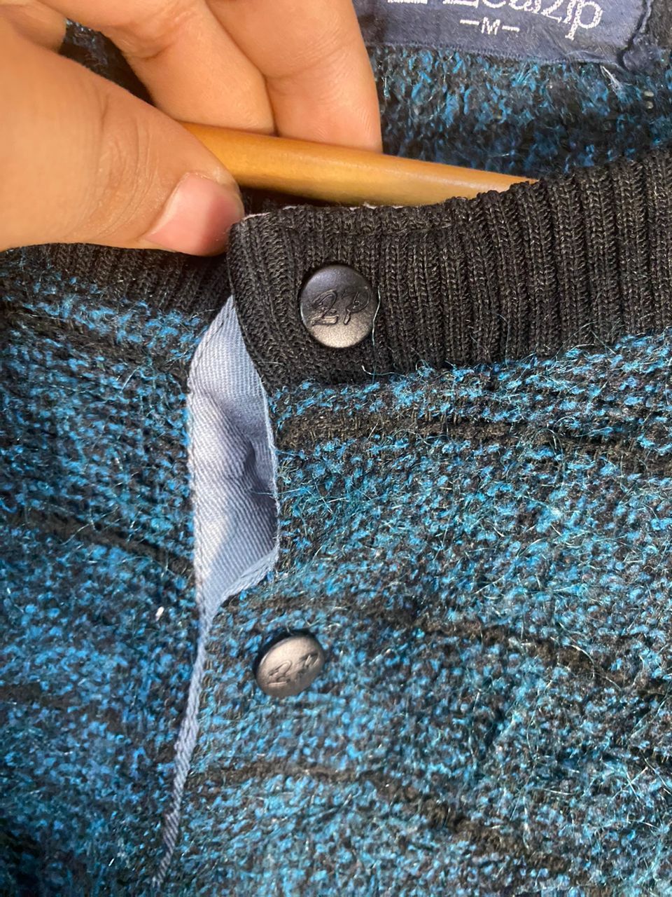 Japanese Brand Vintage zealzip single pocket wool sweatshirt Size US M / EU 48-50 / 2 - 8 Thumbnail