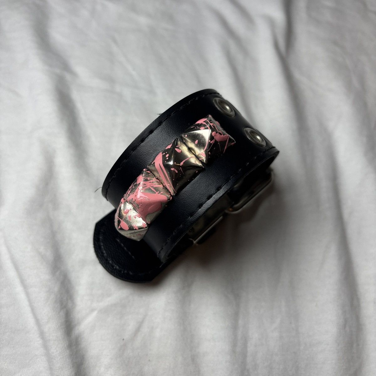 Japanese Brand Hypercore Underground Splattered Studded Bracelet Size ONE SIZE - 1 Thumbnail