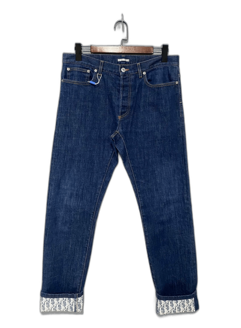 Dior Denim Pants with Unique Cuff Design-2505