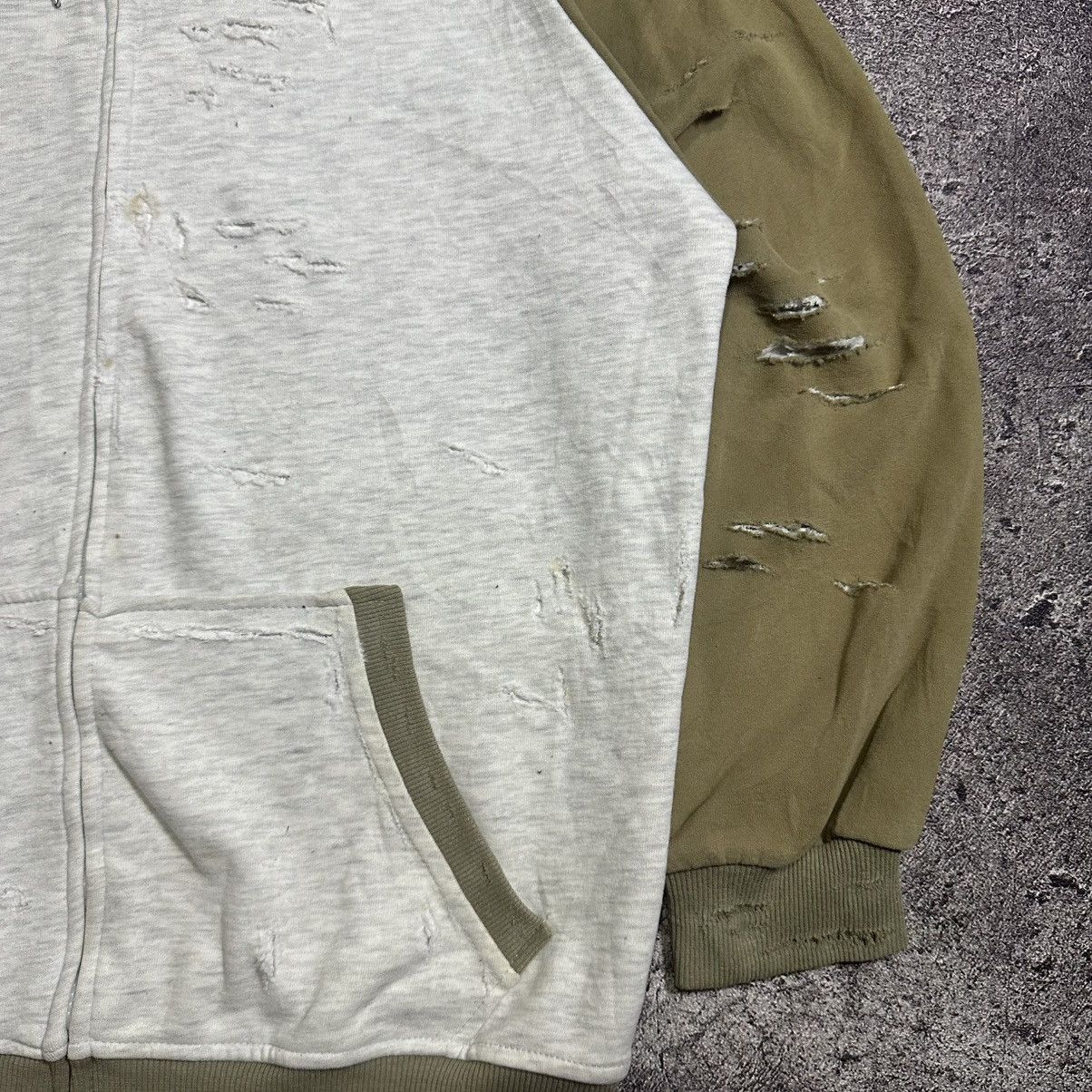 Japanese Brand DISTRESSED TWO TONE COLOR HOODIE JAPANESE BRAND Size US M / EU 48-50 / 2 - 5 Thumbnail
