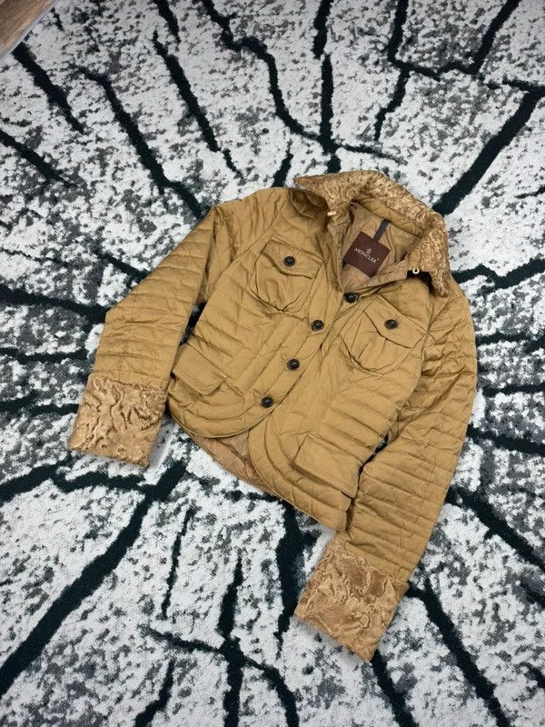 Moncler Vintage Moncler down bomber jacket beige S Size S / US 4 / IT 40 - 2 Thumbnail