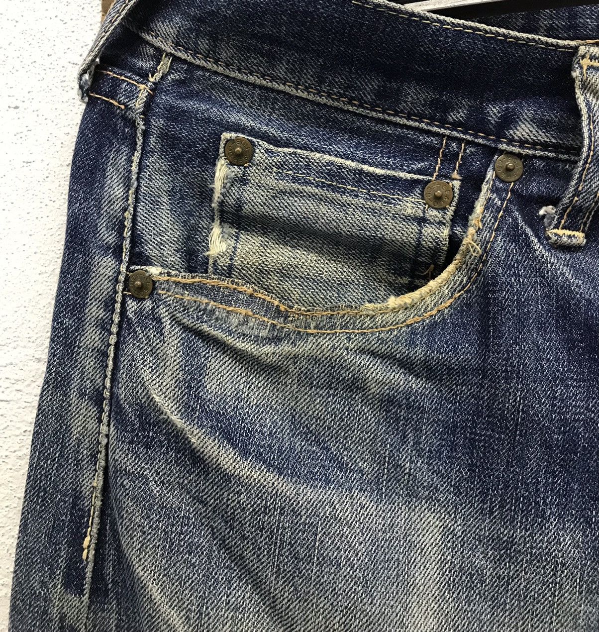 FOB Factory × Japanese Brand × Vintage Vintage FOB FACTORY Made In Japan Denim Pants Size US 32 / EU 48 - 7 Thumbnail