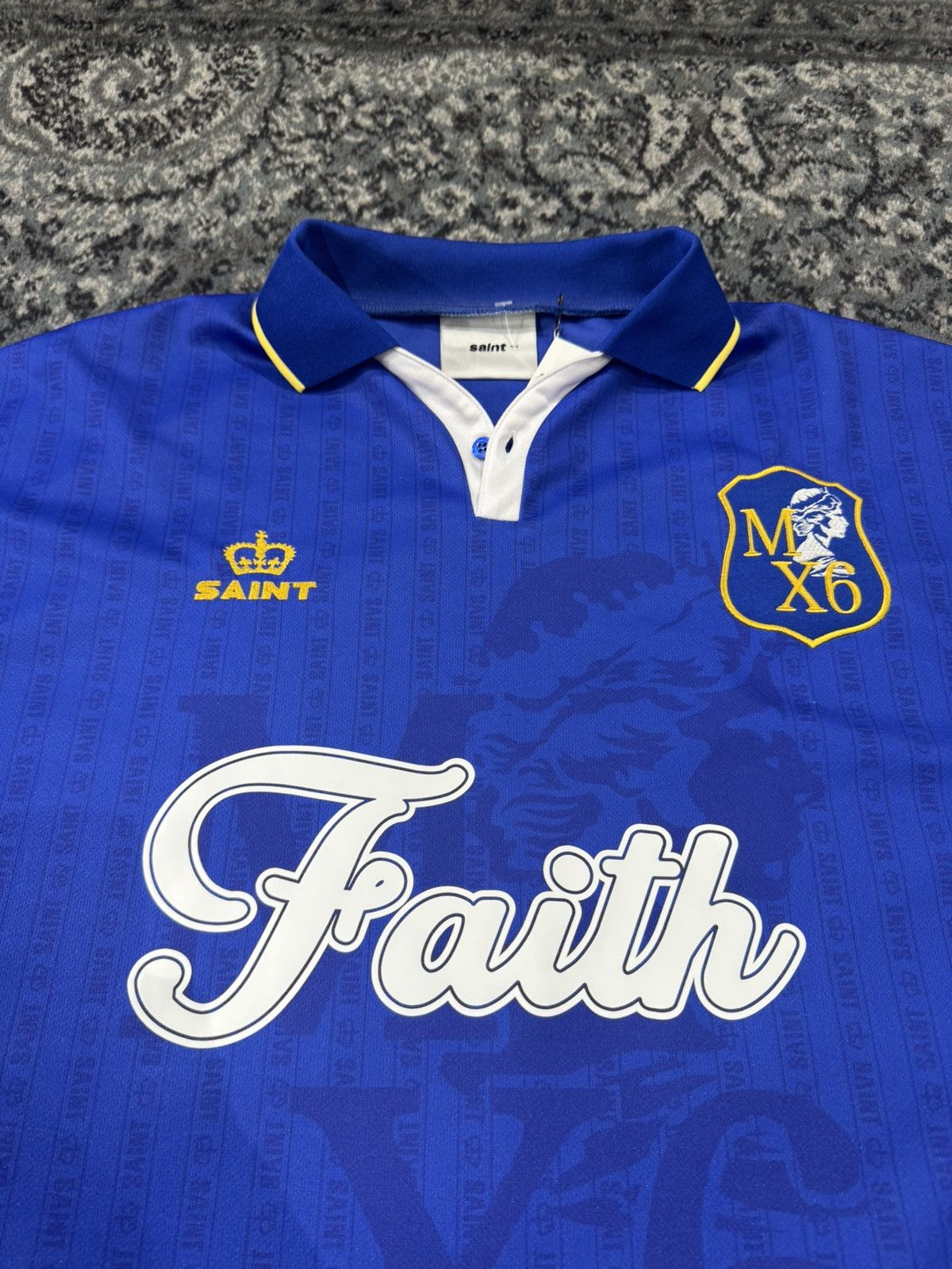 Saint Michael Saint Michael Faith Soccer Jersey Blue Size US XL / EU 56 / 4 - 2 Thumbnail