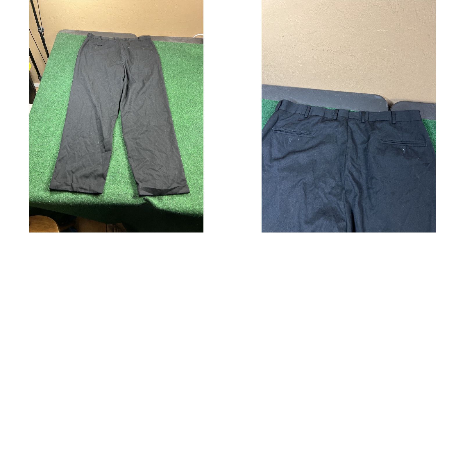 Joseph Joseph & Feiss International Slacks Pants Men's Size 40 x 30 Black Pleated Cuffs Size US 39 - 8 Thumbnail