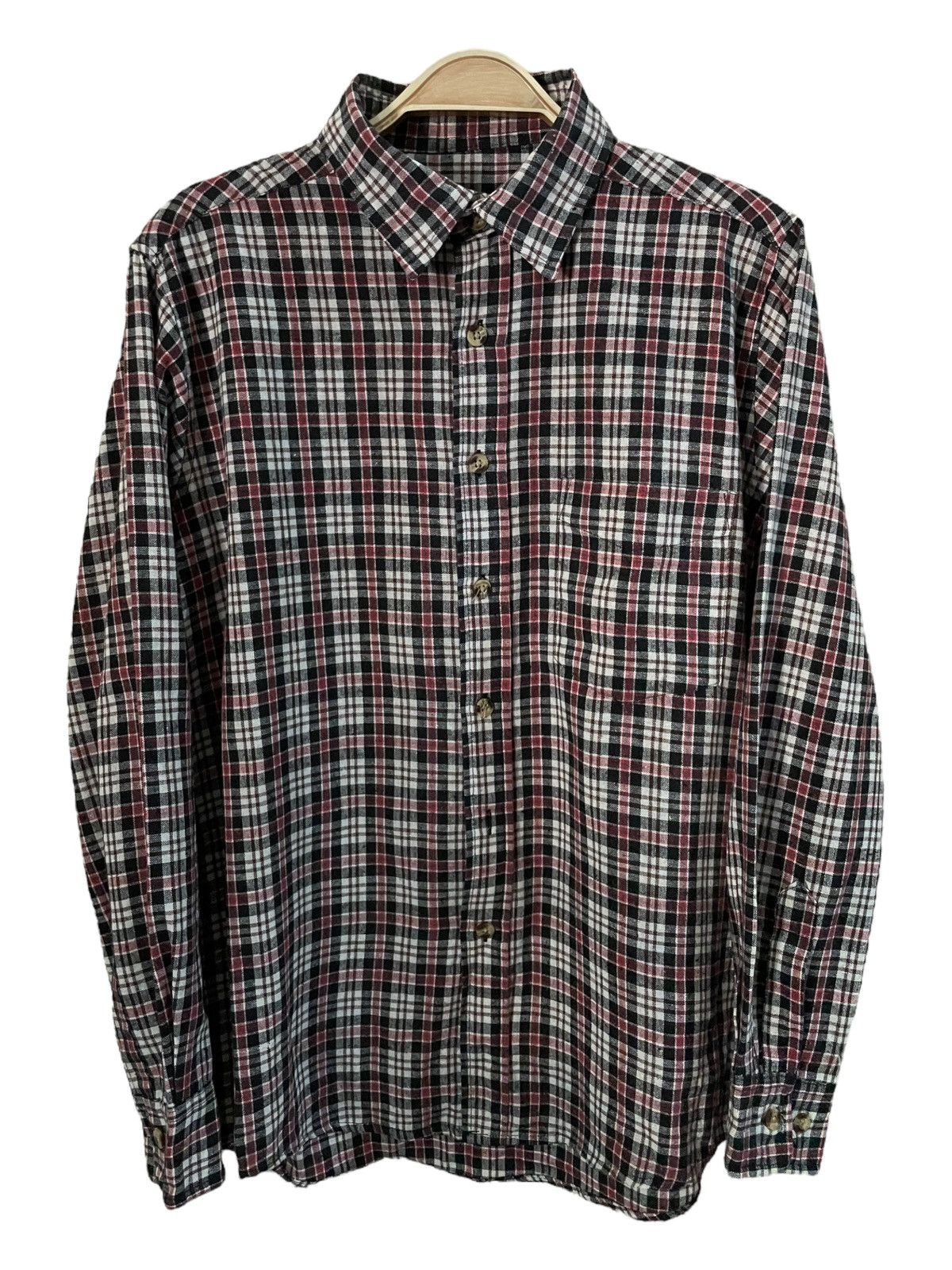 Flannel × Japanese Brand Vintage Fresco Travis Scott Style Tartan Plaid Flannel Size US M / EU 48-50 / 2 - 1 Thumbnail