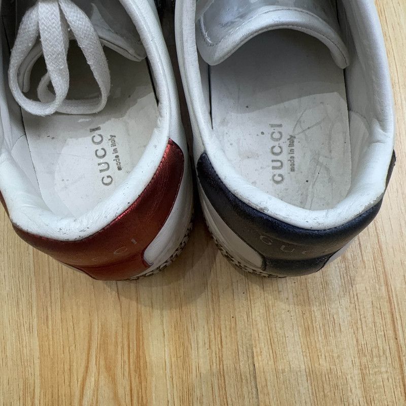 Gucci Ace Leather Crystal Sneakers for Women -