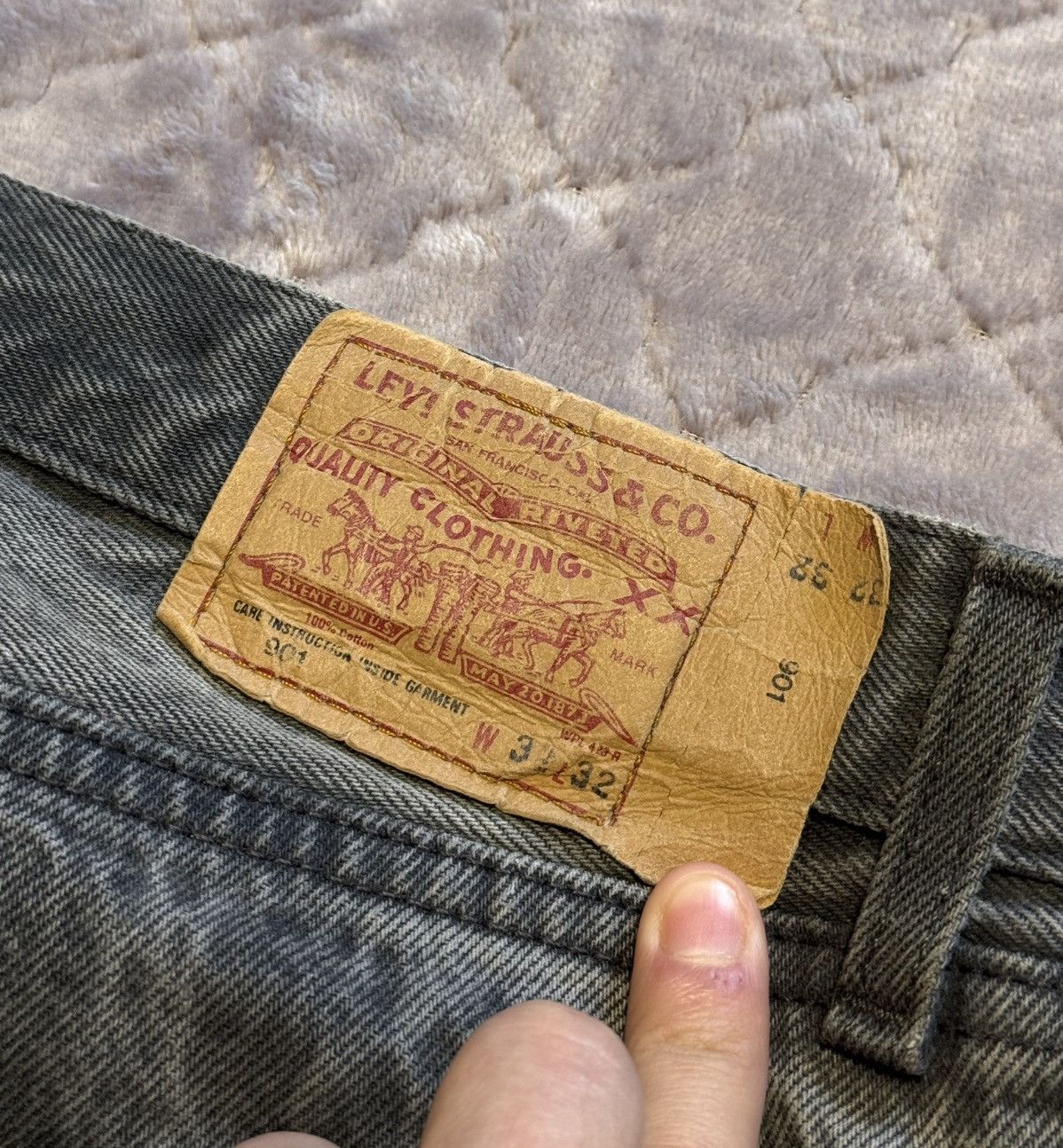 Levi's × Levi's Vintage Clothing × Vintage Vintage Levis 901 Dyed Denim Pants made in France Size US 32 / EU 48 - 7 Thumbnail