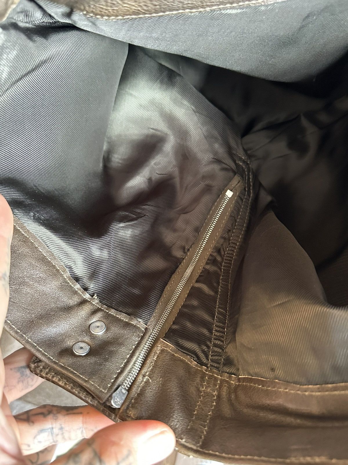 Enfants Riches Deprimes ERD ROCKSTAR TRAVIS SCOTT BROWN LEATHER JEANS PANTS 32 33 Size US 32 / EU 48 - 7 Thumbnail