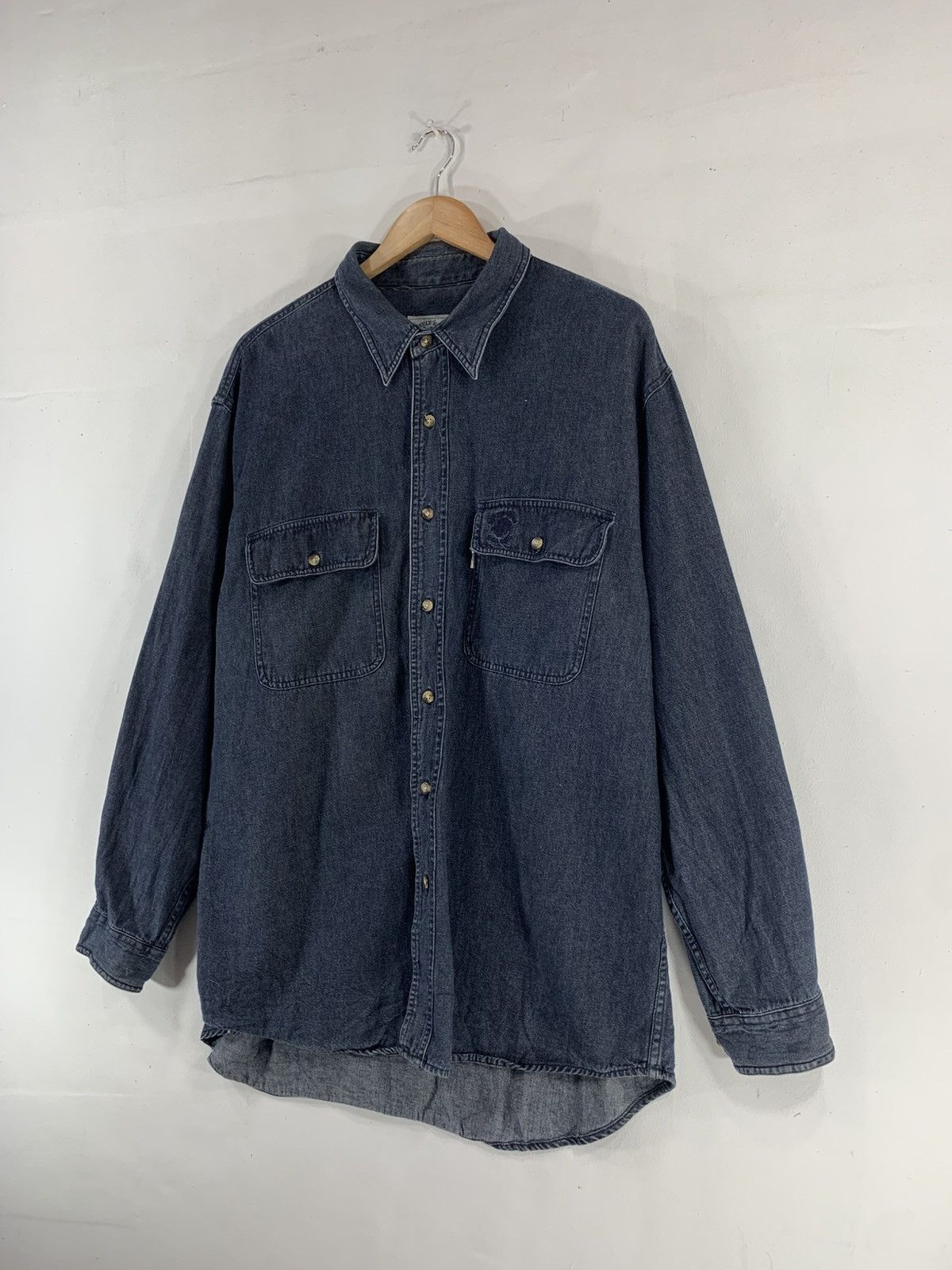 Beverly Hills Polo Club × Vintage Beverly Hills Polo Club Denim Shirt Size US XL / EU 56 / 4 - 7 Thumbnail
