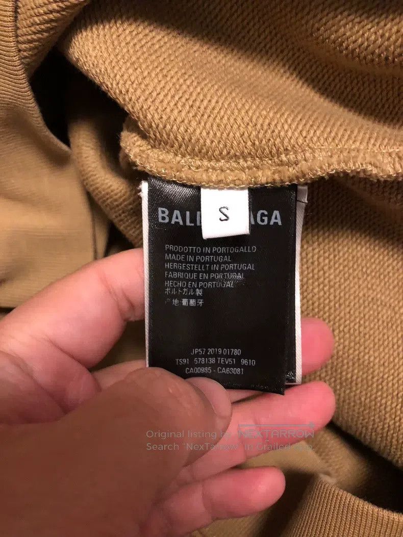 Balenciaga Balenciaga Wheat ear Logo letter hooded sweater Size US S / EU 44-46 / 1 - 5 Thumbnail