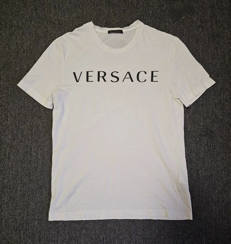 Versace Versace White Short Sleeve T-Shirt-yf Size US L / EU 52-54 / 3 - 1 Thumbnail