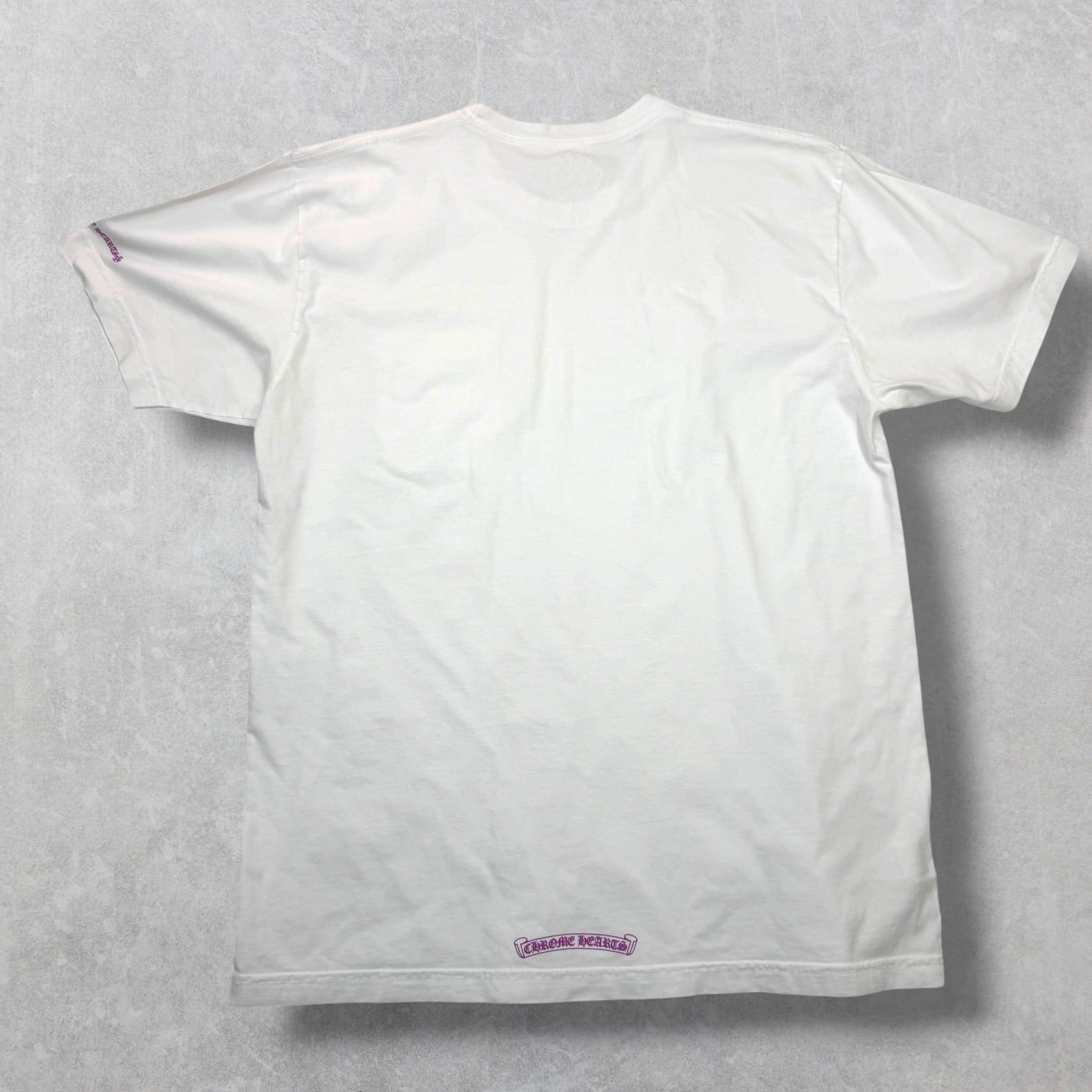 Chrome Hearts Chrome Hearts Purple Neck Logo Tee XL Size US XL / EU 56 / 4 - 2 Thumbnail