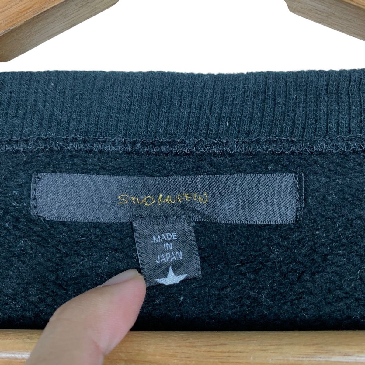 Japanese Brand STUD MUFFIN Fuck Off Logo Zip on Back Sweatshirt #1736-C77 Size US M / EU 48-50 / 2 - 12 Thumbnail
