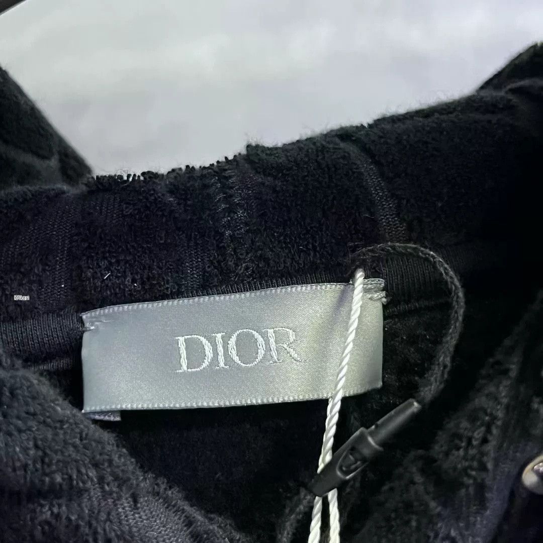 Dior Dior Black Printed Hooded Sweatshirt Size US L / EU 52-54 / 3 - 2 Thumbnail
