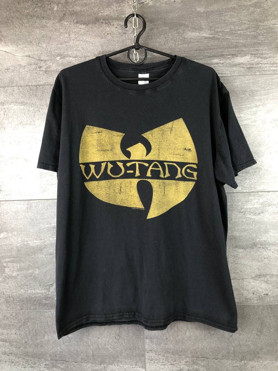 Pre-owned Rap Tees X Wu Tang Clan Mens Vintage 2012 Wu -tang Logo Tee In Black