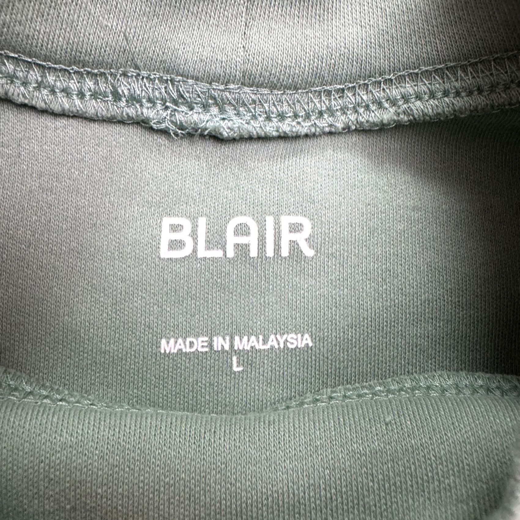 Blair Blair Shirt Womens Large Sage Green Mock Neck Long Sleeve Embroidered Logo Top Size L / US 10 / IT 46 - 5 Thumbnail