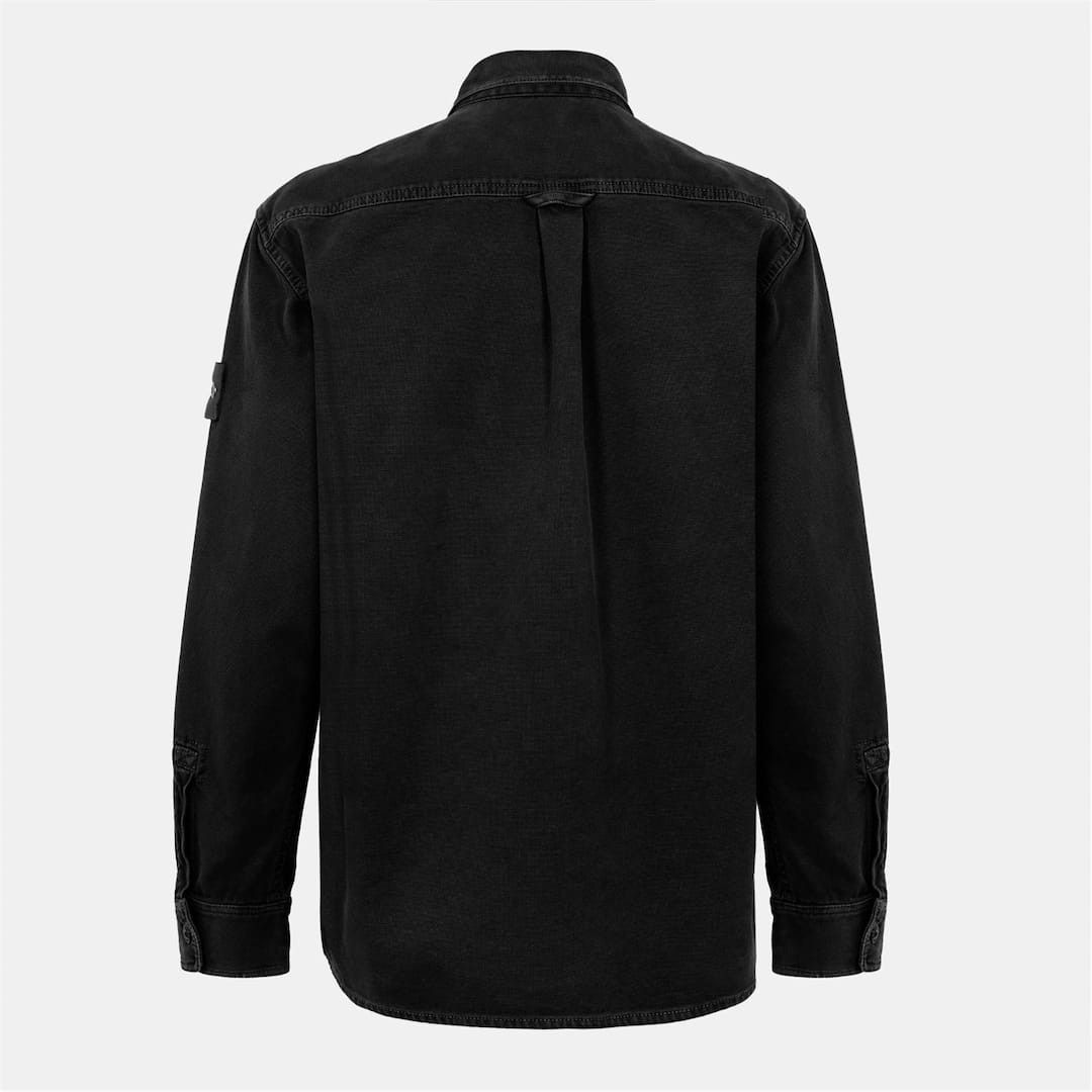 Stone Island o1g2r1mq0526 Button Overshirt in Nero Size US S / EU 44-46 / 1 - 2 Thumbnail